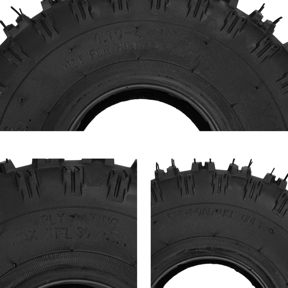 GREHUA 4.10-4 4.10/3.50-4 410/350-4 Tire and Inner Tube Replacement for Go Ka...