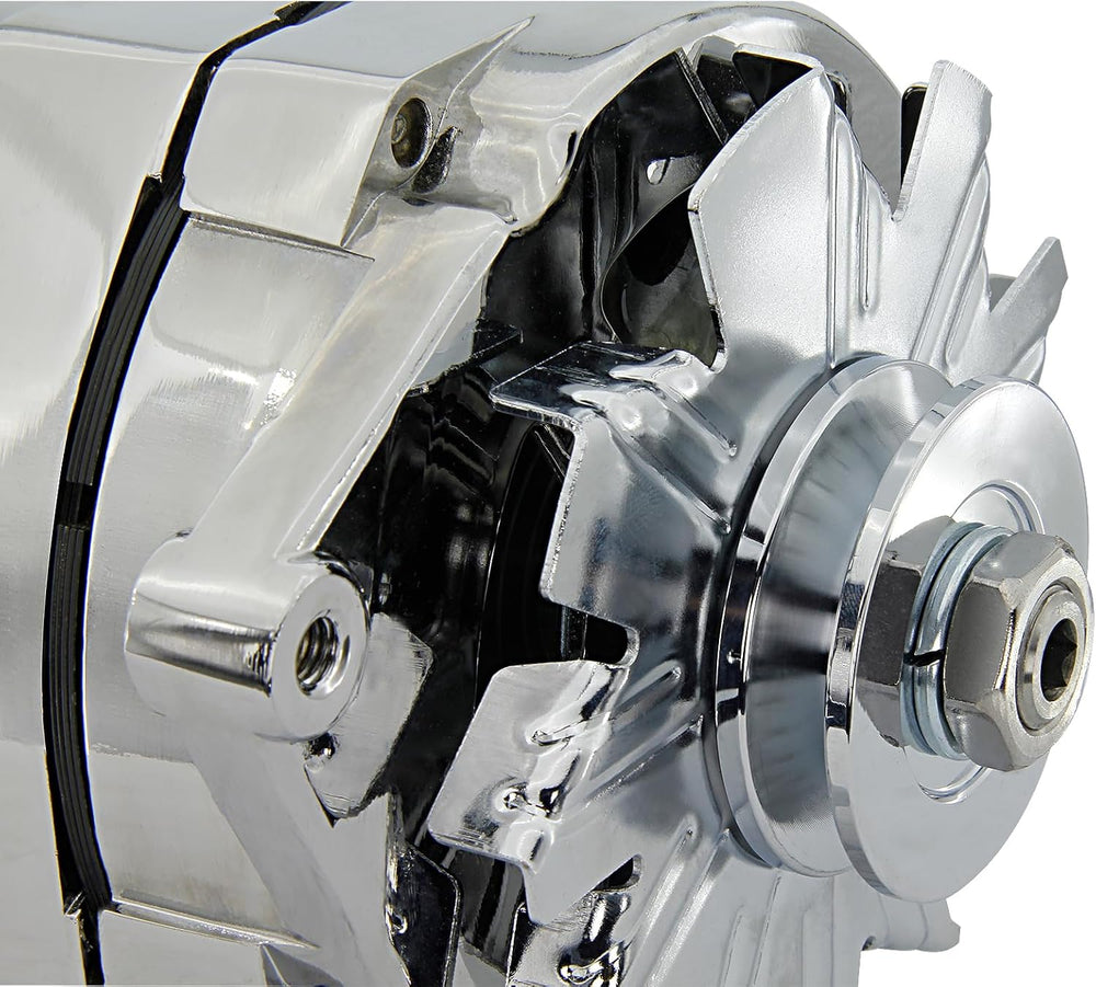 Chrome GM 1 Wire Alternator Self-Exciting High Output for 100A