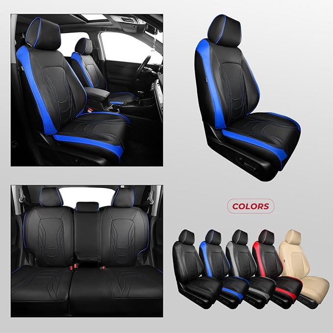 FREESOO Seat Covers for Honda CRV, Custom Fit Seat Covers Full Set, CRV LX EX