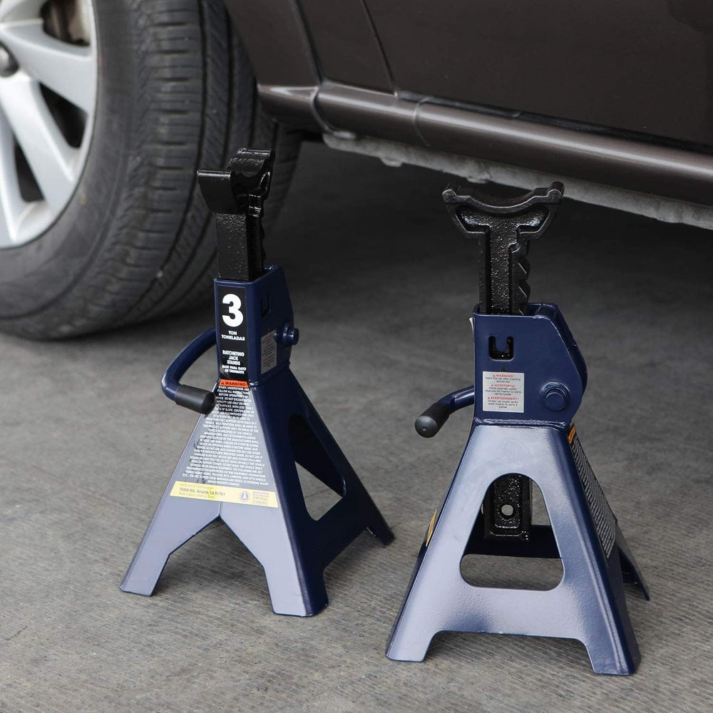 Big RED AT43202UR Torin Steel Heavy Duty Tall High-Lifting Jack Stands for Al...