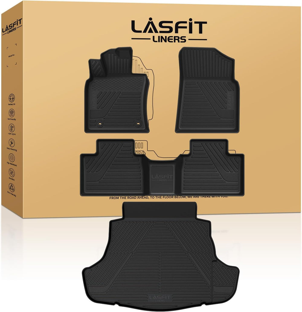 LASFIT Floor Mats&Trunk Mat for Toyota Camry 2025 Hybrid/LE/SE/XLE/XSE