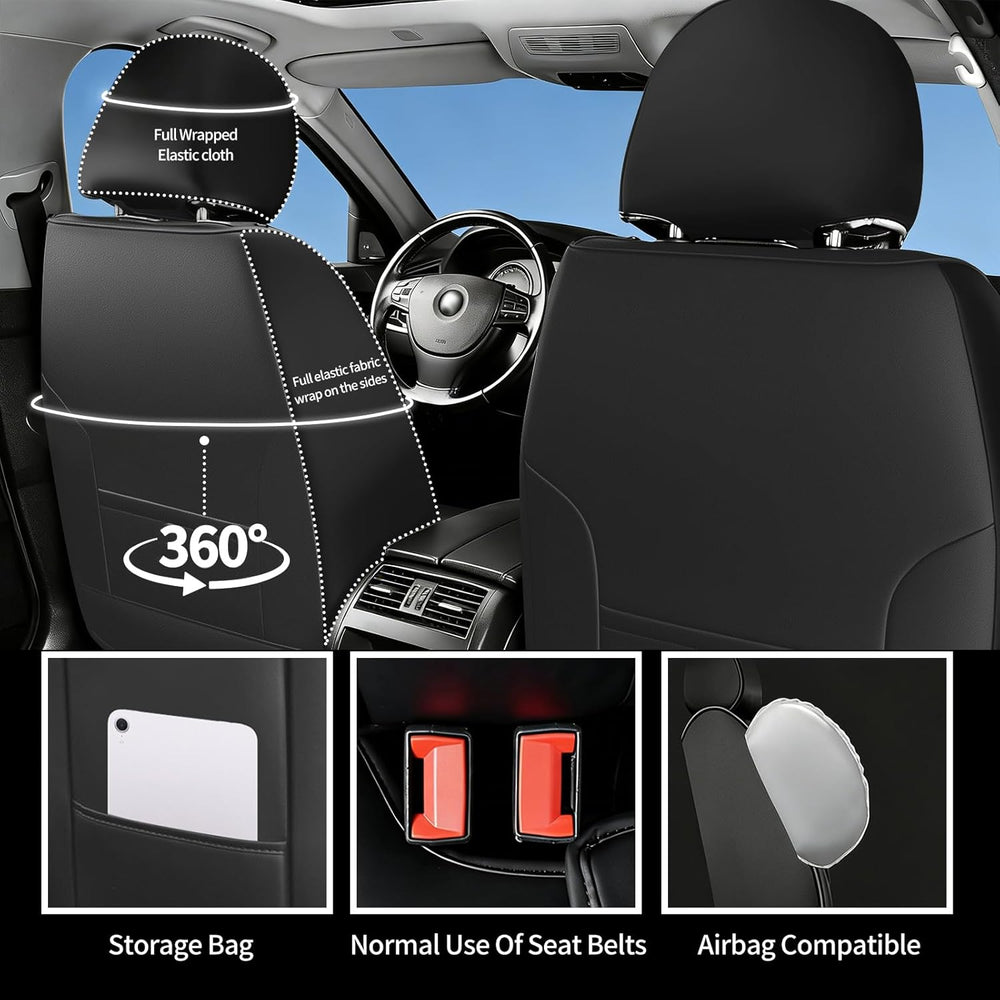Custom Fit Car Seat Covers for Ford Fusion 2007-2020, Full Set