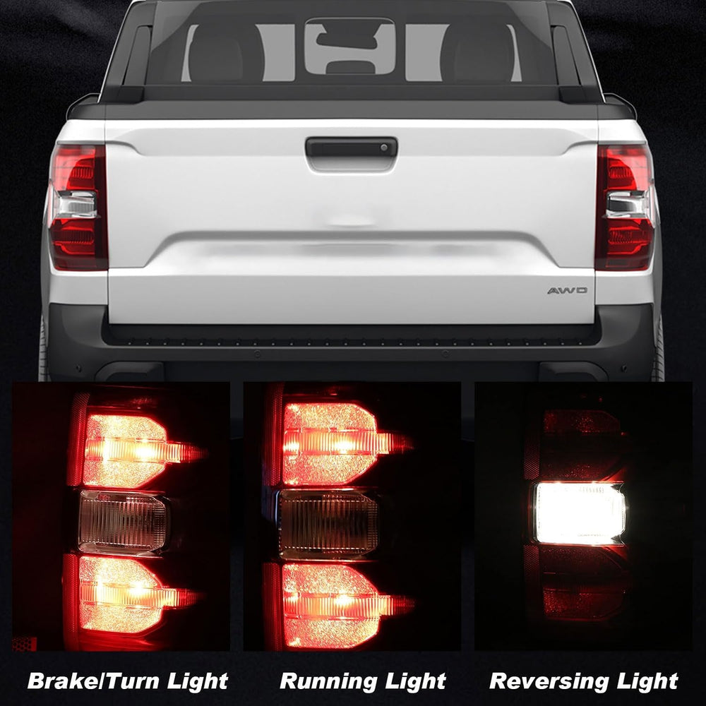 Tail Light Assembly Compatible With 2022-2024 Ford Maverick XL XLT Right Pass...