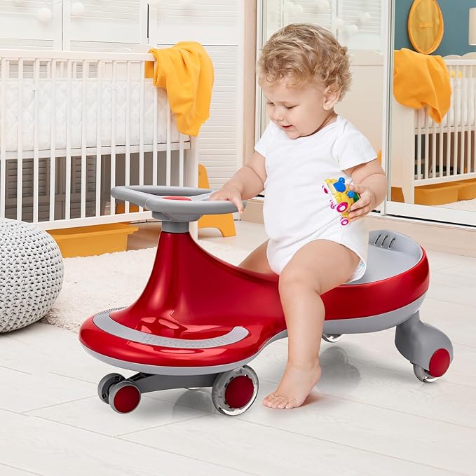 HONEY JOY Wiggle Car, 2 in 1 Swing Car
