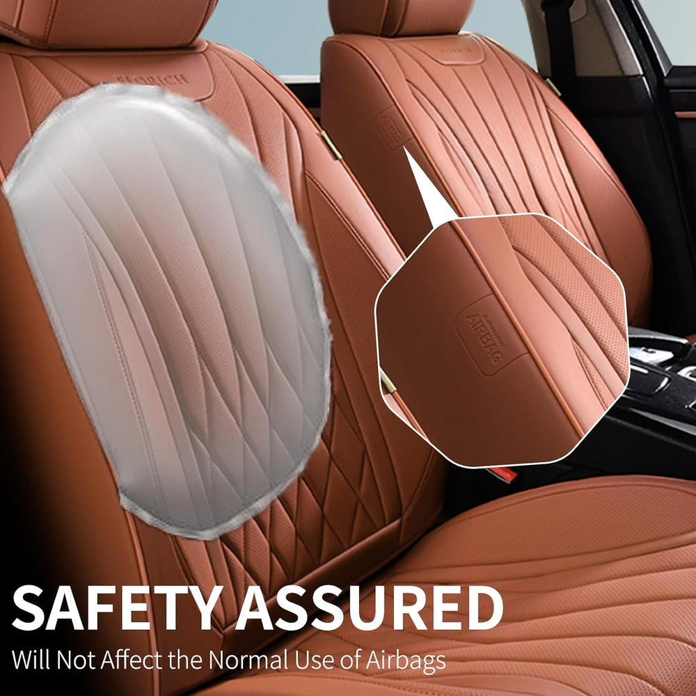 Premium Leather Car Seat Covers, Automotive Seat Covers Universal Fit Most Ve...