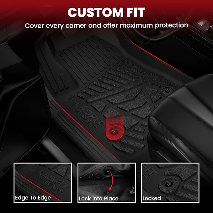 LASFIT Floor Mats 2024-2025 for Chevrolet Chevy Silverado EV RST/GMC Sierra EV