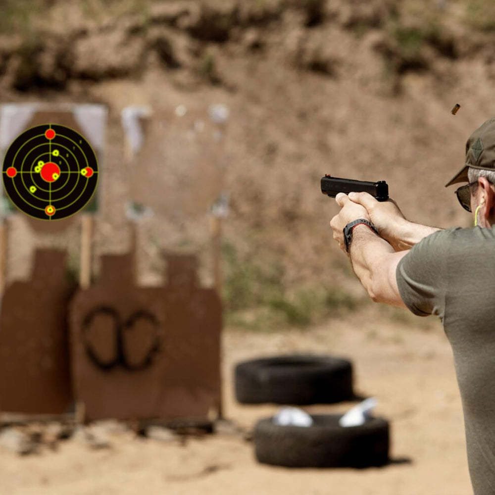 12x12 Inch Splatter Adhesive Targets, Reactive Shooting Stickers