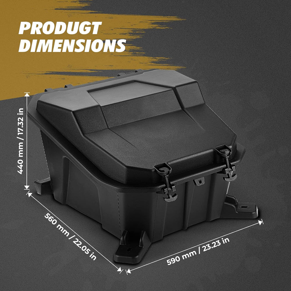 KEMIMOTO UTV Rear Cargo Box 69 QT Storage Box Compatible with Polaris RZR 900...