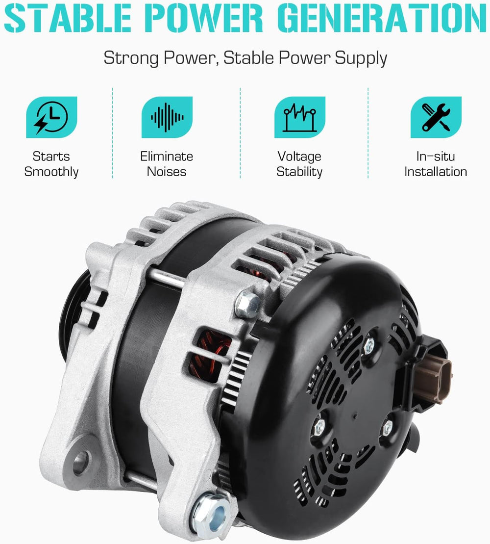 New Alternator Fit for Ford F150 5.0 5.0L 2011 2012 2013 2014, 104210-6270, 1...