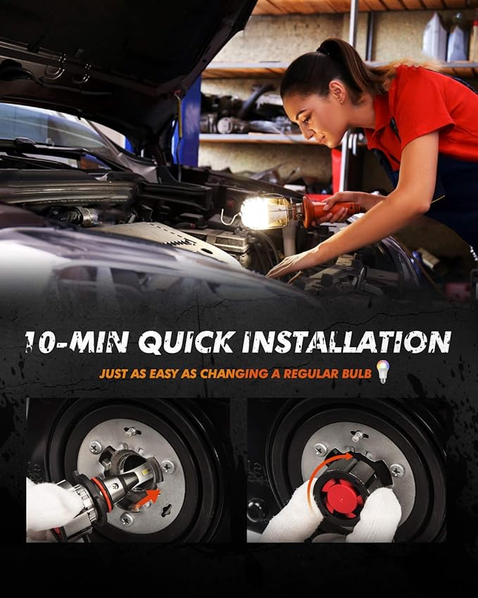 SEALIGHT 9005/HB3 Bulbs for Fog, 36000LM Super, L2 9005/HB3 Fog Light Driving...