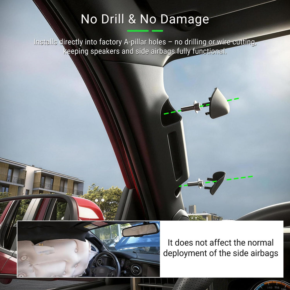 xipoqix Driver Side A-Pillar Grab Handle Compatible with 2024 2025 2026 Toyot...