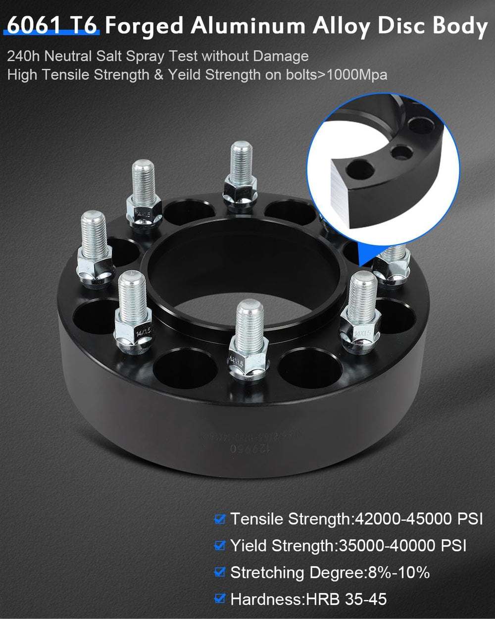 ECCPP 8x6.5 to 8x6.5 hubcentric Wheel Spacers 2 inch 8 lug Fit for Chevrolet ...