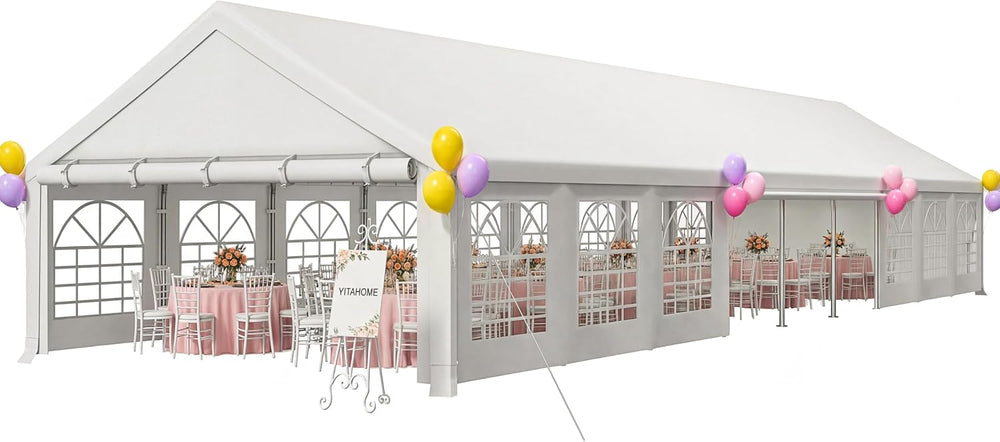 YITAHOME 20x60FT Party Tent Heavy Duty Wedding Tent Event Shelters