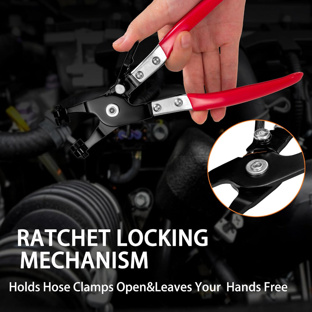 9-Piece Hose Clamp Pliers Set for Fuel Line Disconnect Tool & Water Hoses...