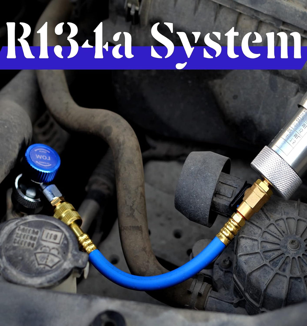 R1234YF & R134A AC Oil Dye Injector Kit with Accessories