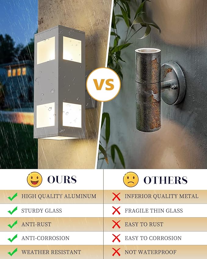 harriet Porch Lights Outdoor Modern (2 Pack)