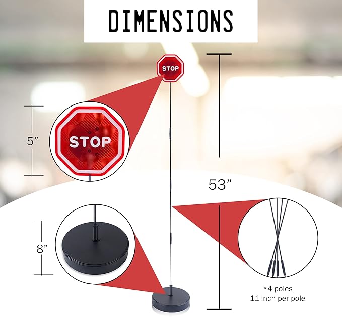Andalus Brands Flashing LED Stop Sign Garage Parking Assistant System | Bumpe...