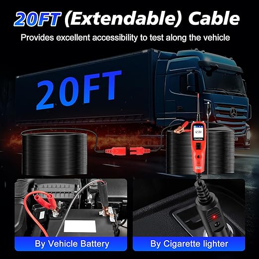 Autel PowerScan PS100 Power Circuit Probe Tester, Breaker Finder, 12V 24V