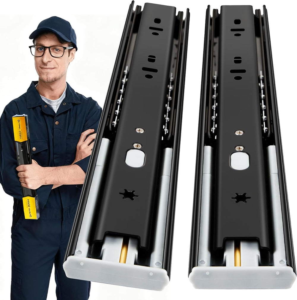 YENUO 5 Pairs Soft Close Drawer Slides Full Extension 12โ24 Inch 100 LB