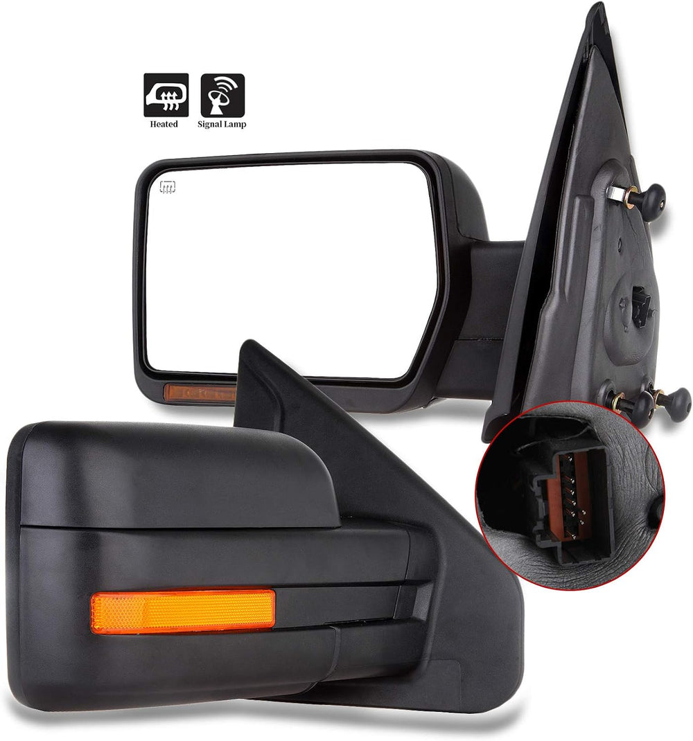 Passenger Side Heated Towing Mirrors Fits 2007-2014 for Ford for F-150 Series...