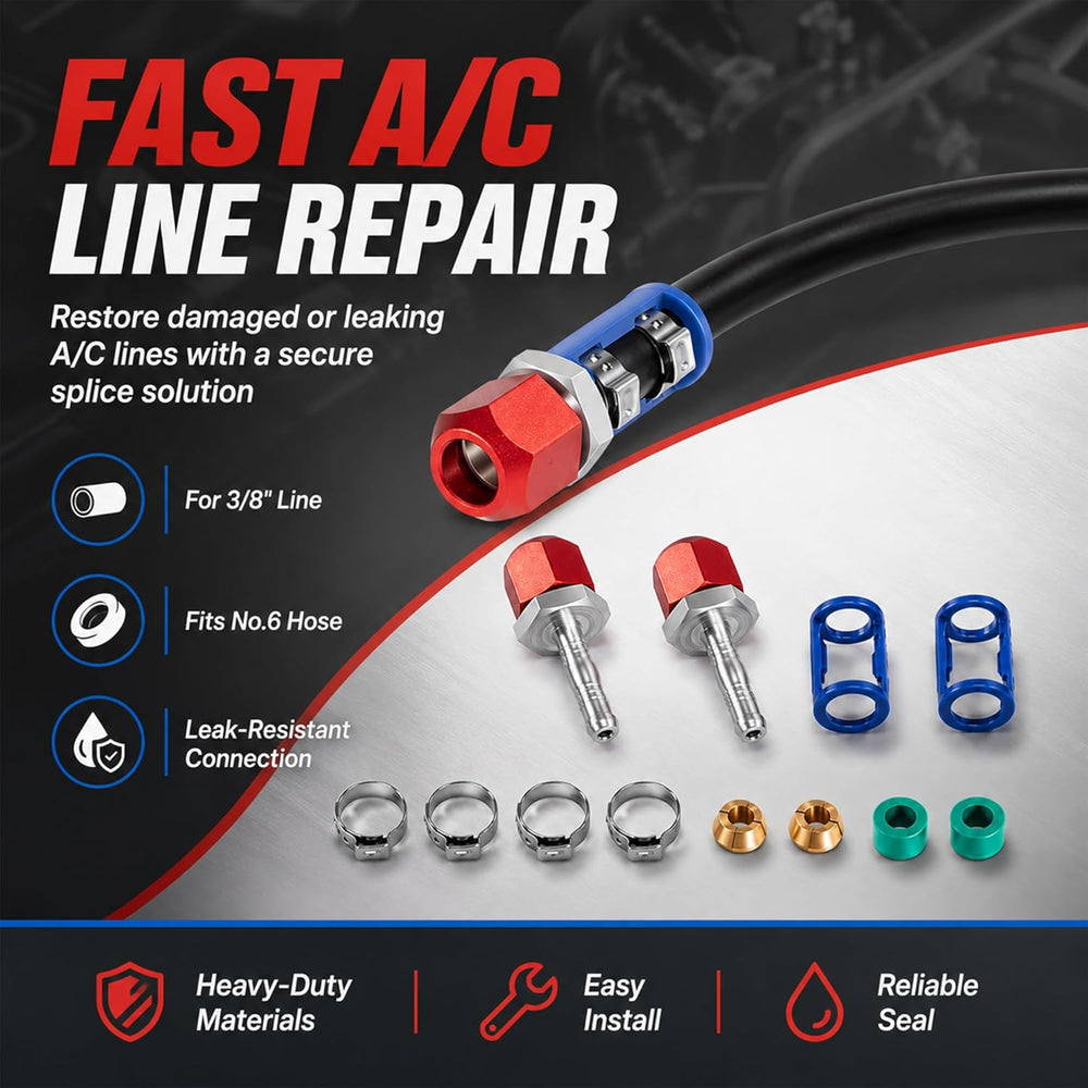 800-671 A/C Line Splice Connector Kit for 3/8" Line & No.6 Hose, 24-...