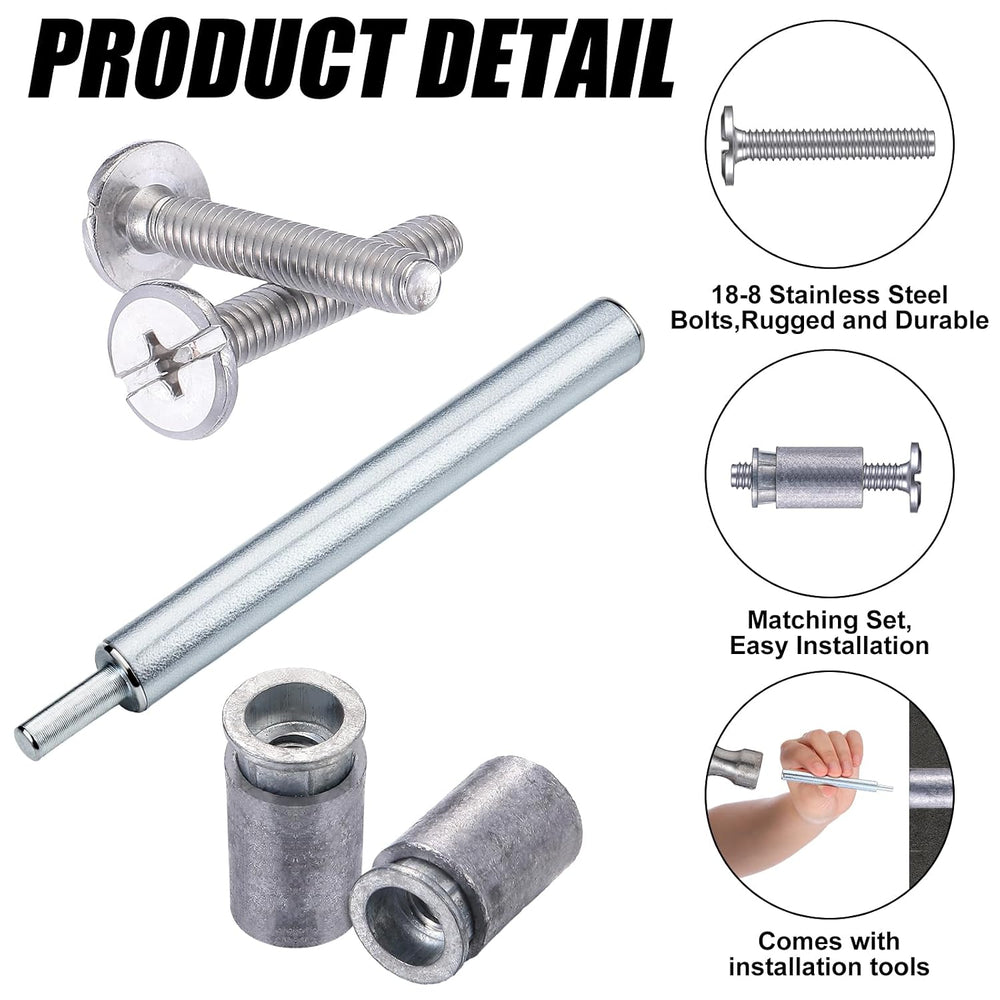 MorningRo 98 Piece Kit - Hurricane Shutter Hardware Hurricane Sidewalk Bolt K...