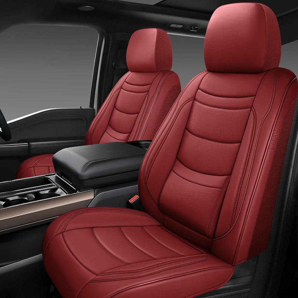 Leather Car Seat Covers Full Set,Universal Fit for Most Cars,SUVs and Sedans,...