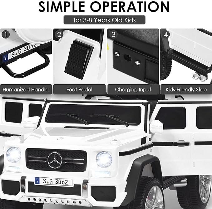 Costzon Ride on Car, Licensed Mercedes-Benz Maybach, 12V Battery Powered