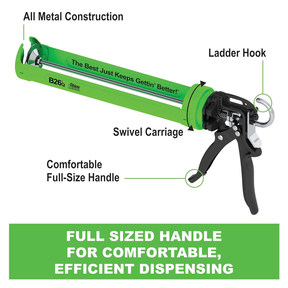 Albion Engineering Company B26Q B-Line Manual Cartridge Caulking Gun, 1 Quart...