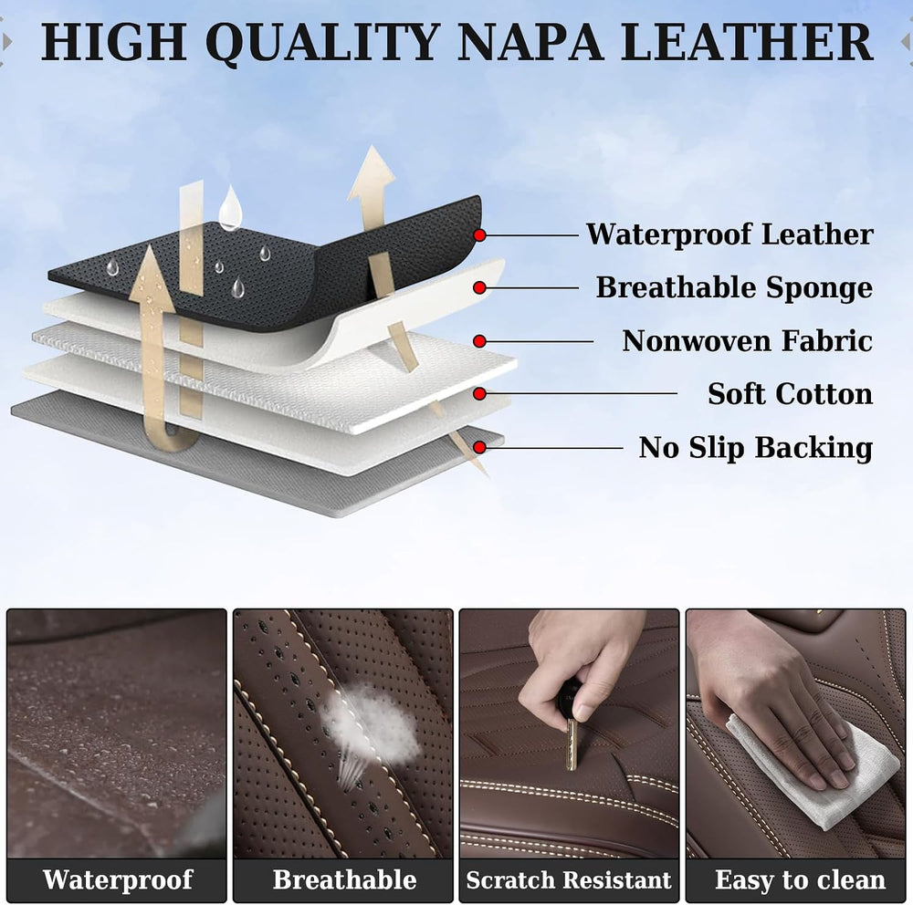 Coverado Front Seat Covers, Car Seat Covers Front Seats, Leather Seat Covers ...