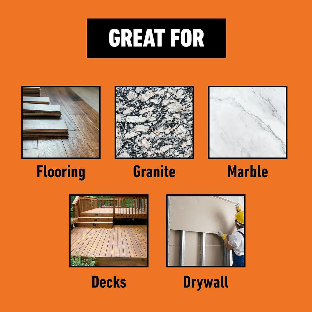 Gorilla Heavy Duty Ultimate Construction Adhesive, 9 Ounce Cartridge, White, ...