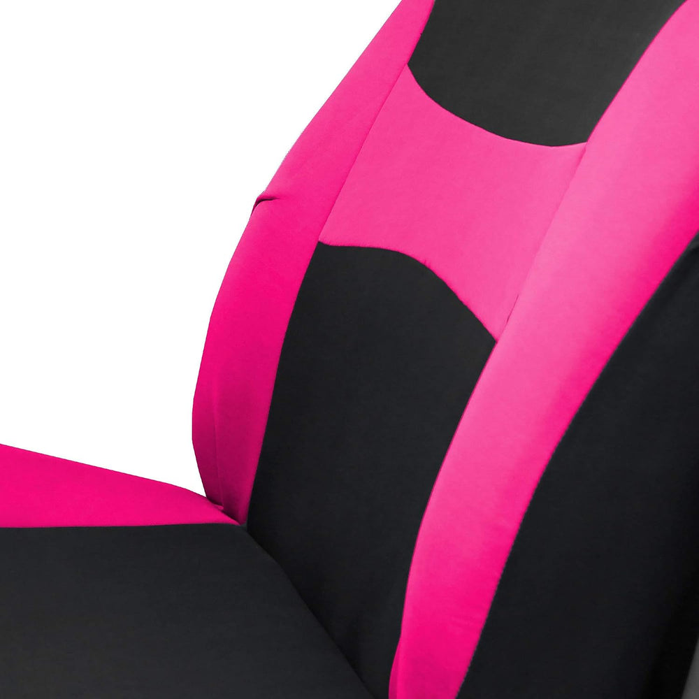 FH Group Stylish Full Set Car Set Covers Front Set and Rear Split Function, A...