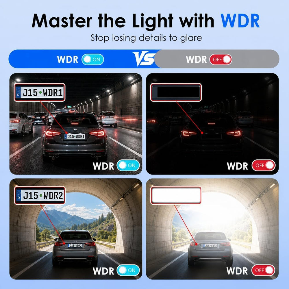 4K+4K Dash Cam Front and Rear, Free 128GB Card, Dash Cam for Car