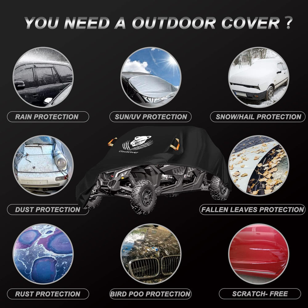 UTV Cover 4 Seater,Durable Oxford Cloth,Weatherproof Side by Side Cover | Wat...
