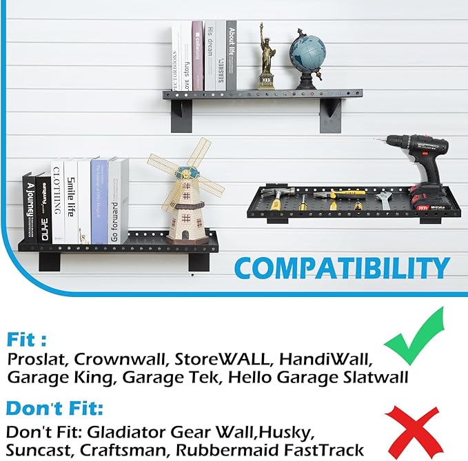 Slatwall Shelves 24 Inch, Slatwall Accessories