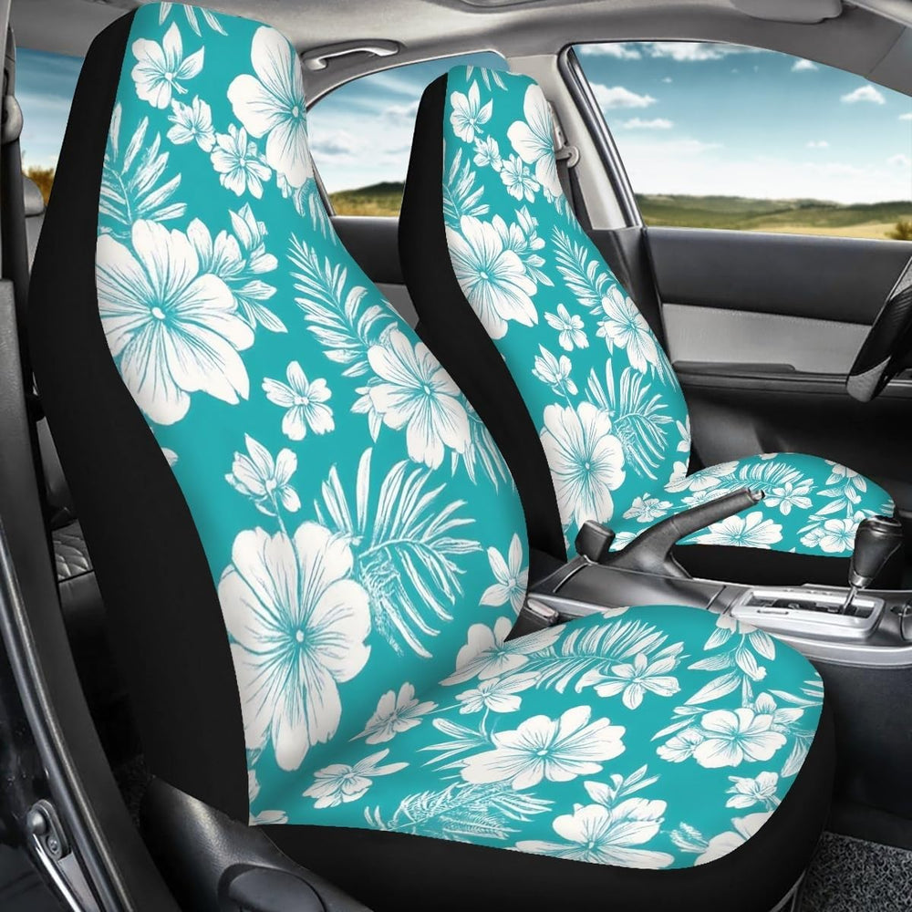 Pehede Car Seat Cover Hibiscus Flower Front for Cars, Easy to Install Cover S...