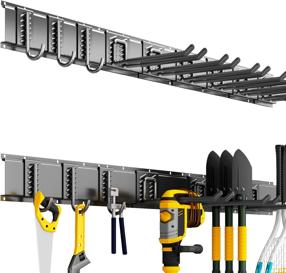 Garage Organization Tool Organizer Wall Mount, 48inch Heavy Duty Garden Tool