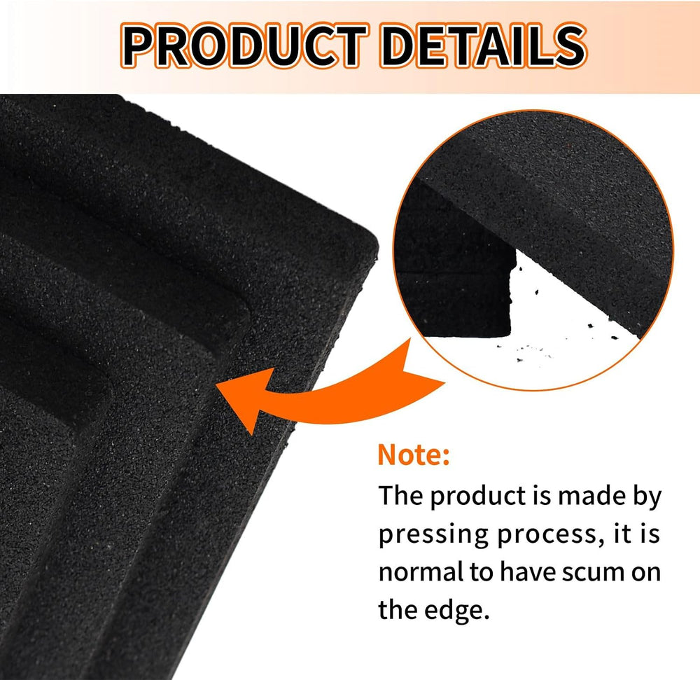 OULEME RV Leveling Block Flex Pads, 12โ Rubber Jack Pads, Anti-Vibration &...