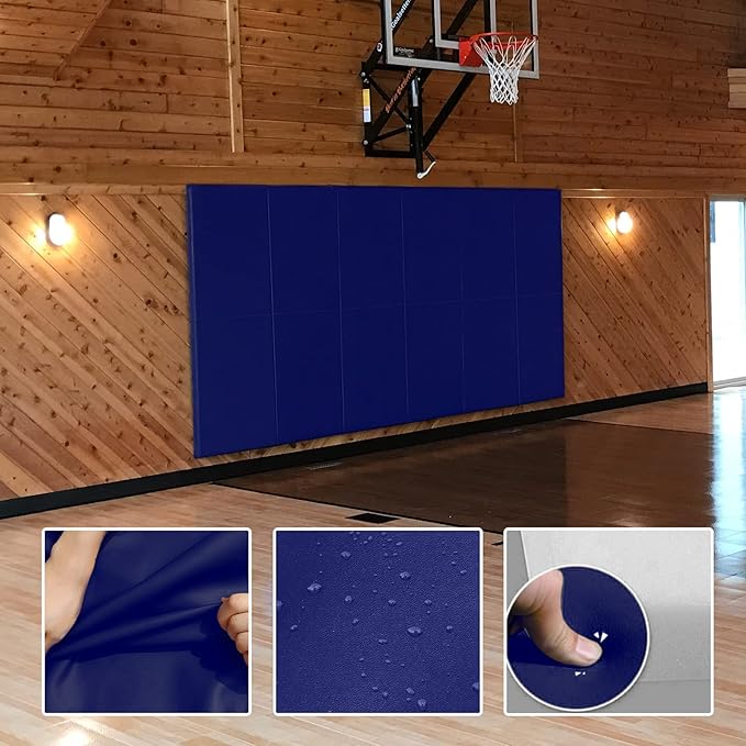 PROGOAL 2"/4" Thick Foam Protection Wall Pad,Gym Basketball-Court