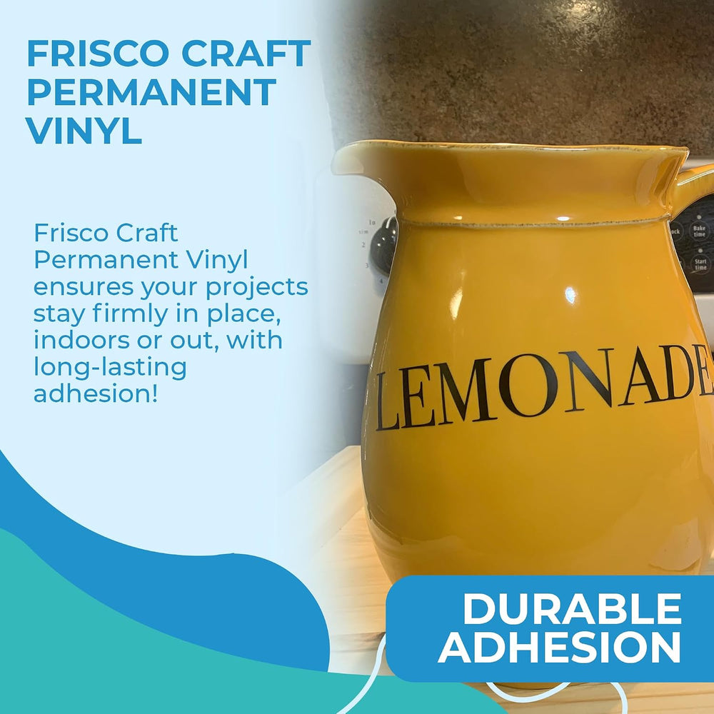 Frisco Craft Matte Black Permanent Vinyl Roll 24" x 30ft