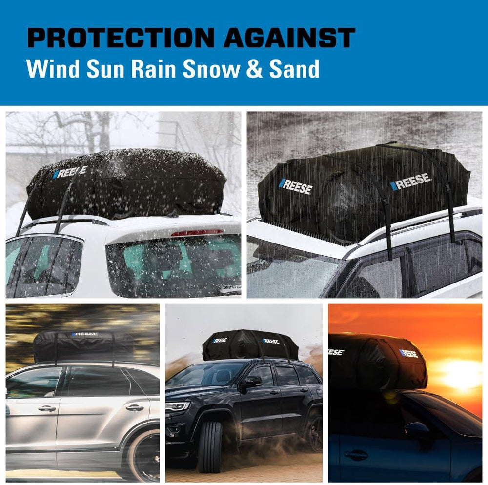 Reese 59007 Waterproof Rooftop Cargo Carrier Bag for Cars, SUVs or Trucks wit...