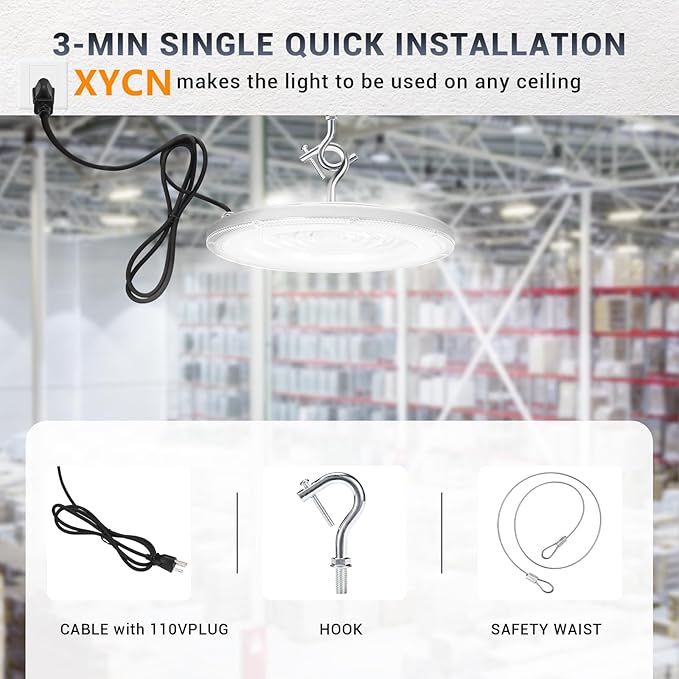 15 Pack 150W UFO Led High Bay Light, 21050LM 5000K Daylight Area Lighting