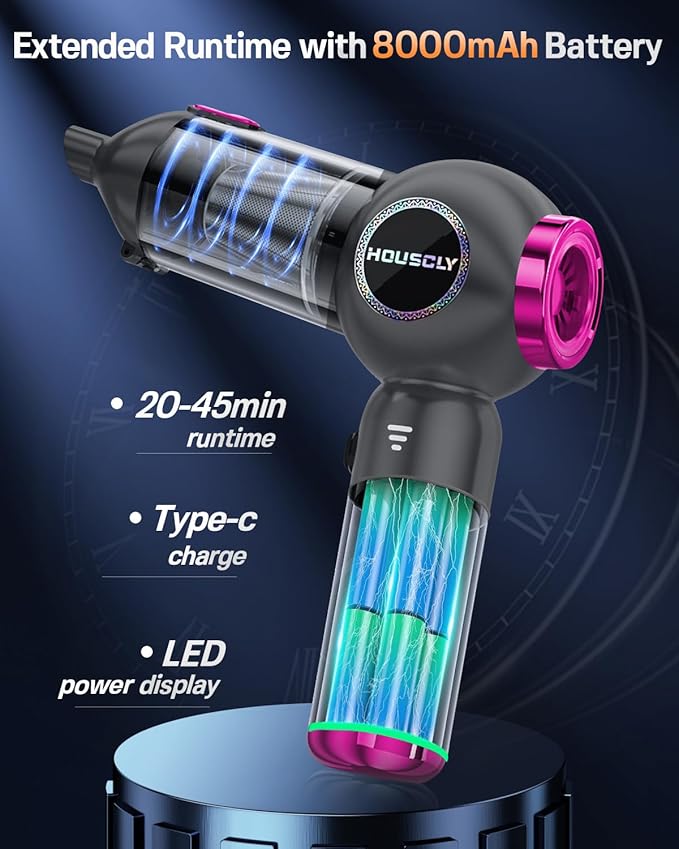 Handheld Car Vacuum Portable Cordless 25000Pa High Power Small Mini Hand Vacuum