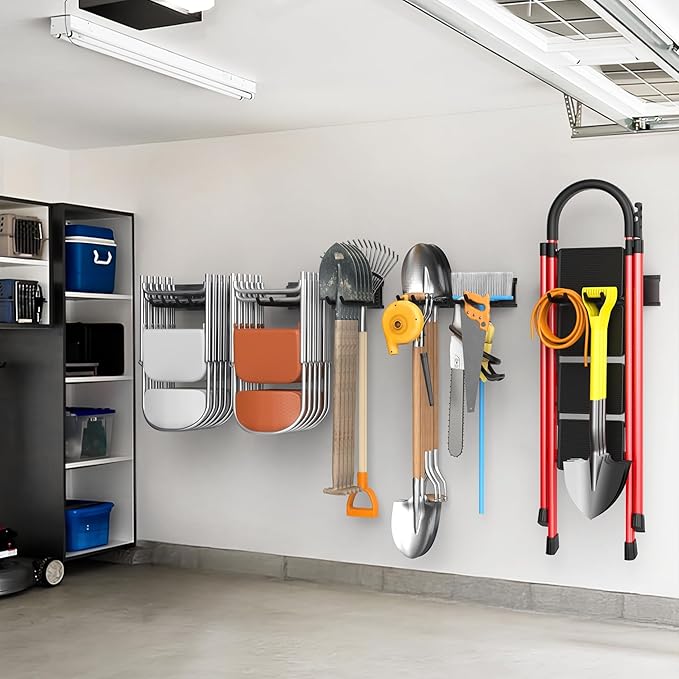 WALMANN Wall Mounted Garden Tool Organizer