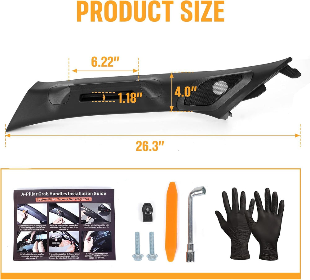 Driver Side A-Pillar Grab Handle Compatible with 2024 2025 2026 Toyota Tacoma...