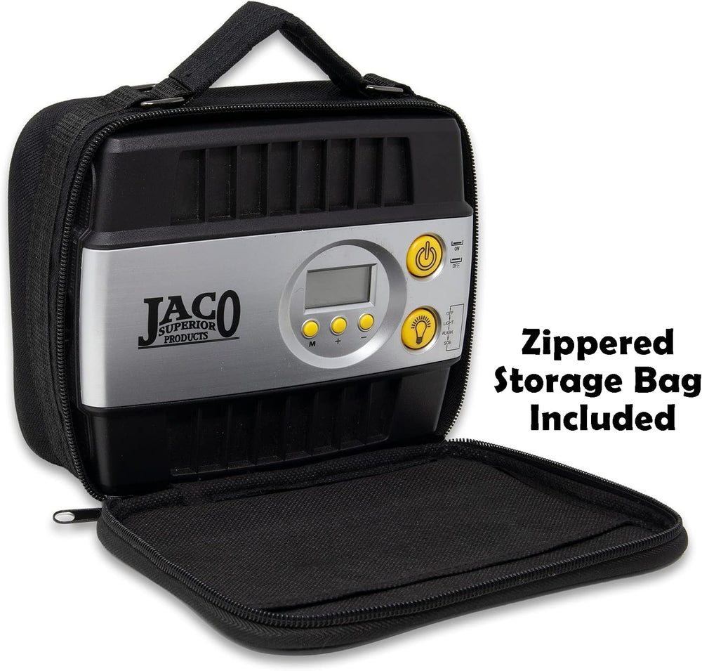 JACO SmartPro 12V Tire Inflator Air Compressor - Portable Automatic Digital T...