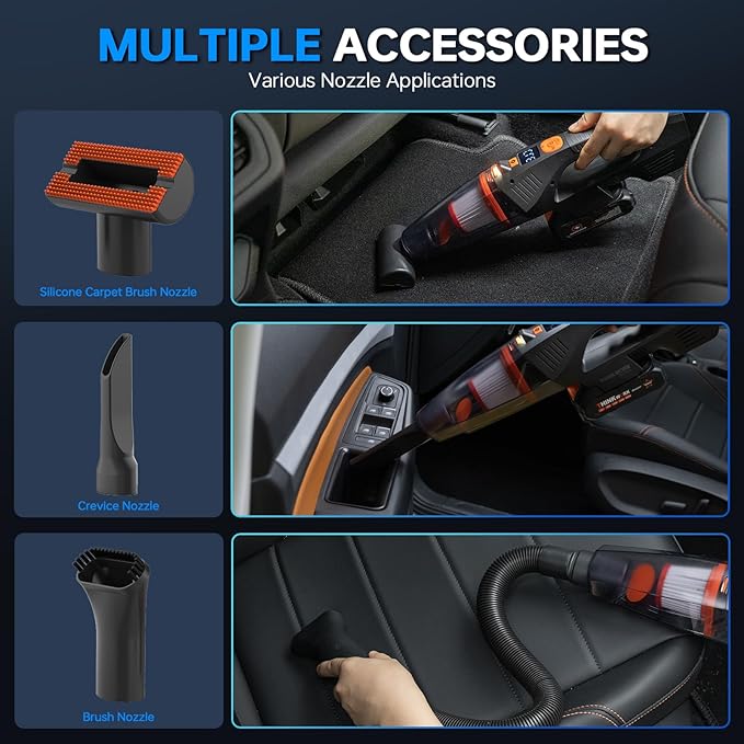THINKWORK 20V Car Vacuum & Air Compressor, Dual Function High Power Handheld