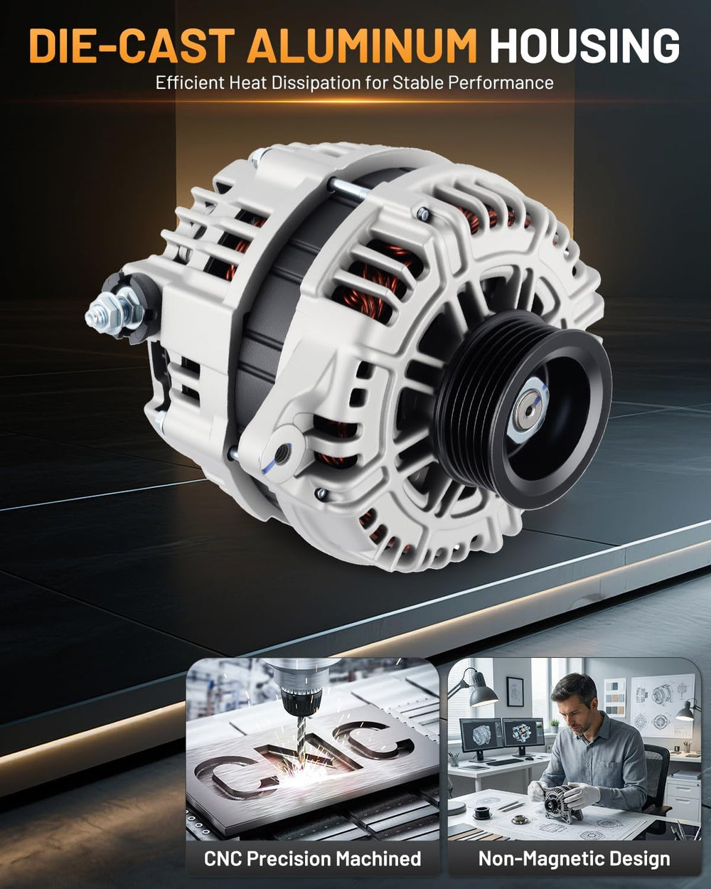 Alternator 13826 110A Fit for Nissan Murano 2003-2007 3.5L