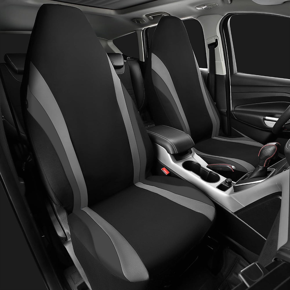 CAR PASS AquaShield Neoprene Waterproof Car Seat Covers for Front Seats Only,...