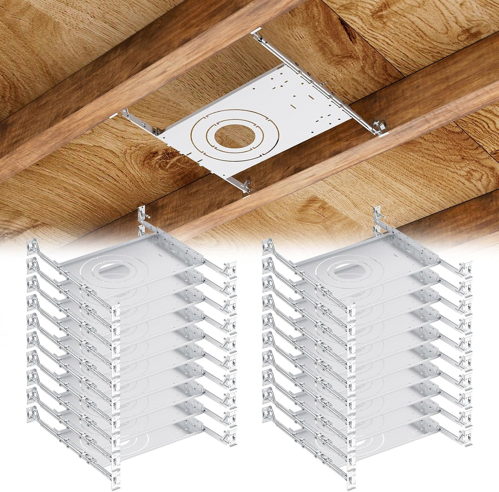 20 Pack New Construction Mounting Plate,Adjusts 9 1/8"-25" Joists